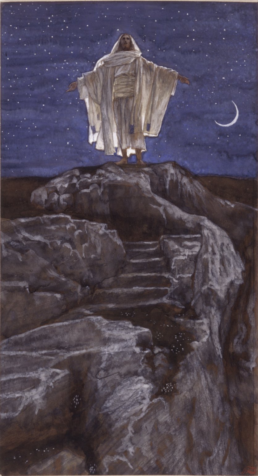 Jesus Goes Up Alone onto a Mountain to Pray