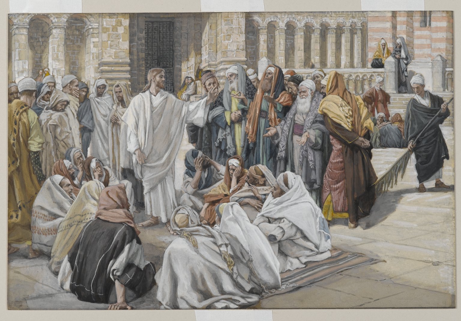 'The Pharisees Question Jesus' by James Tissot