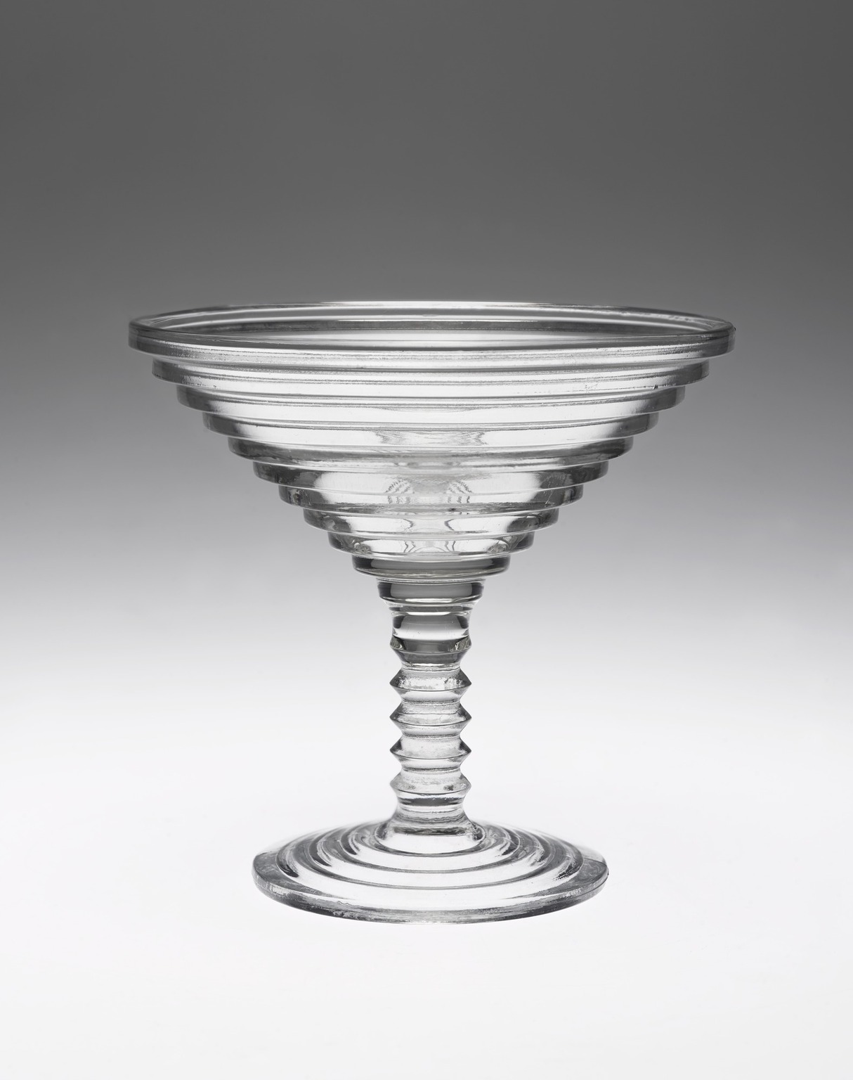 art deco Anchor Hocking Manhattan crystal clear glass compotes, big martini  cocktail glasses!