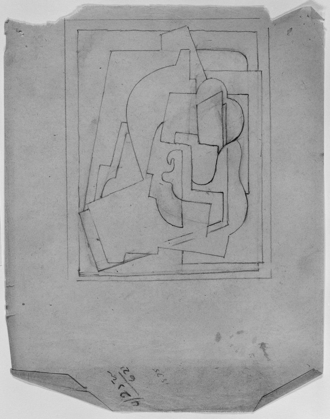 Blanche Lazzell (American, 1879–1956). <em>Untitled</em>, 1924. Graphite on thin wove paper, Sheet: 10 5/8 x 8 1/4 in. (27 x 21 cm). Brooklyn Museum, Gift of Harriette and Martin Diamond, 1989.162.3. © artist or artist's estate (Photo: Brooklyn Museum, 1989.162.3_bw_SL3.jpg)