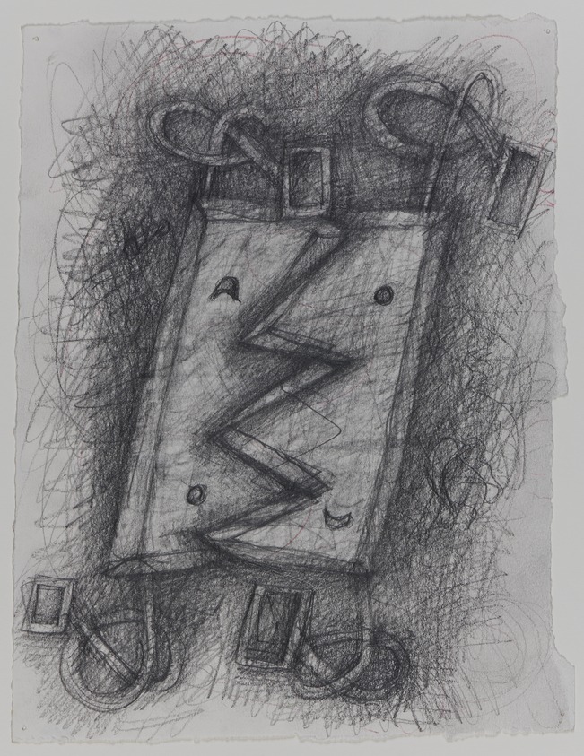 Elizabeth Murray (American, 1940-2007). <em>Untitled</em>, 1990. Graphite on paper, 9 3/4 x 7 5/8 in. (24.8 x 19.4 cm). Brooklyn Museum, Alfred T. White Fund, 1990.215. © artist or artist's estate (Photo: Brooklyn Museum, 1990.215_PS20.jpg)