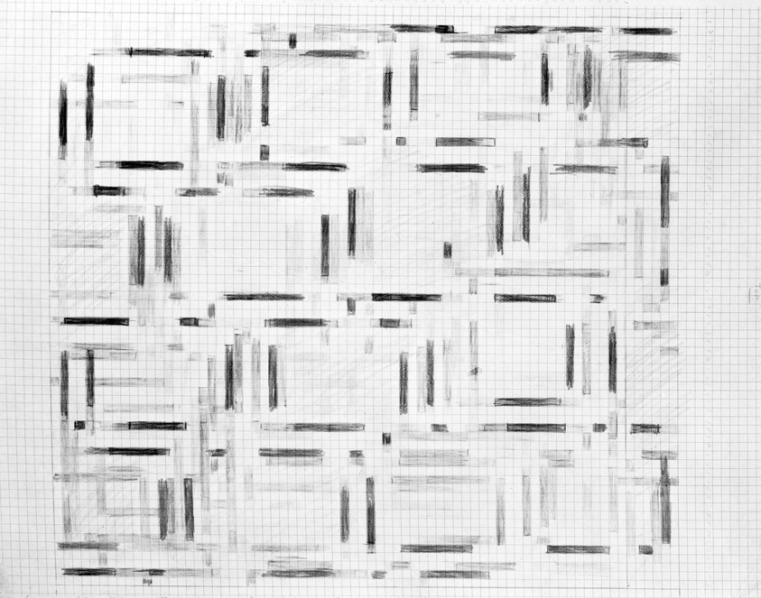 Michael Loew (1907-1985). <em>Untitled</em>, ca. 1982. Colored pencil on paper, 22 x 30 in. (55.9 x 76.2 cm). Brooklyn Museum, Gift of Mildred Loew, 1991.298.1. © artist or artist's estate (Photo: Brooklyn Museum, 1991.298.1_bw.jpg)