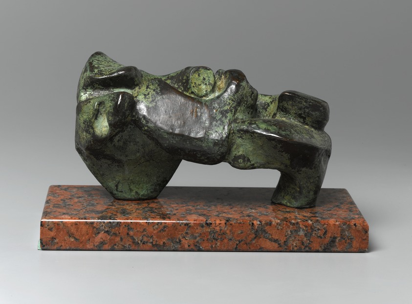 Henry Moore (British, 1898-1986). <em>Slow Form: Tortoise</em>, 1962. Bronze with marble base, cast 3/9, 7 1/2 x 4 3/8 x 5 3/8 in. (19.1 x 11.1 x 13.7 cm). Brooklyn Museum, Bequest of William K. Jacobs, Jr., 1992.107.27. © artist or artist's estate (Photo: Brooklyn Museum, 1992.107.27_PS1.jpg)