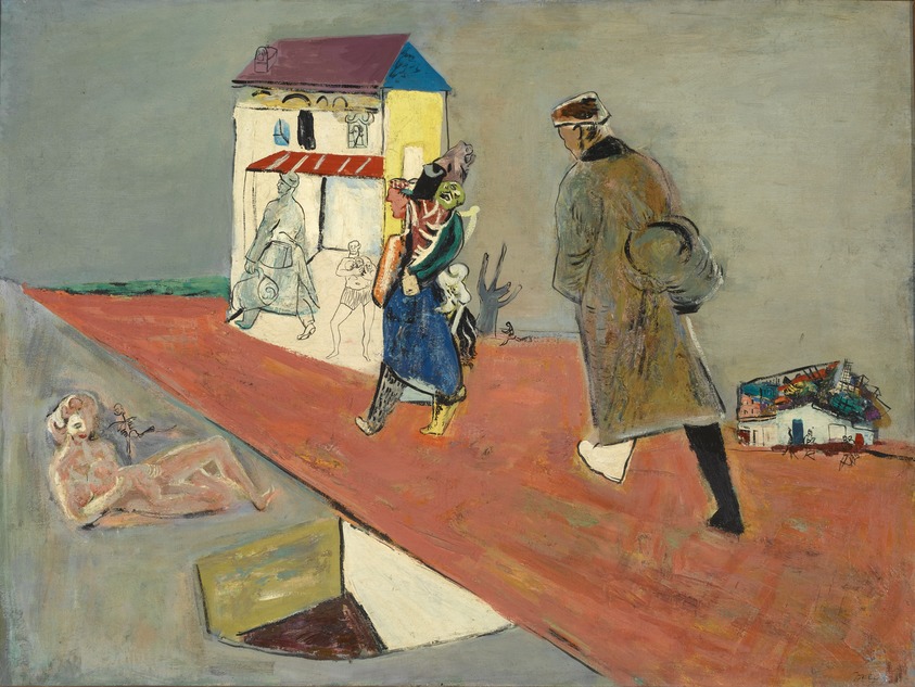 Anthony Toney (American, 1913-2004). <em>The Return</em>, ca. 1940. Oil on canvas, frame: 31 1/2 × 41 1/2 × 2 in. (80 × 105.4 × 5.1 cm). Brooklyn Museum, Gift of Dr. and Mrs. Arthur E. Kahn, 1992.177. © artist or artist's estate (Photo: Brooklyn Museum, 1992.177_PS1.jpg)