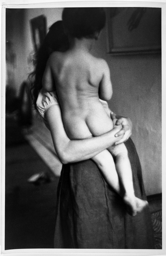 Robert Frank (American, born Switzerland, 1924-2019). <em>Mary and Pablo</em>, 1954. Vintage gelatin silver print, image: 13 1/2 x 8 3/4 in. (34.3 x 22.2 cm). Brooklyn Museum, Purchased with funds given by Richard Menschel, Mrs. Carl L. Selden, and Harry Kahn, 1993.96. © artist or artist's estate (Photo: Brooklyn Museum, 1993.96_bw.jpg)
