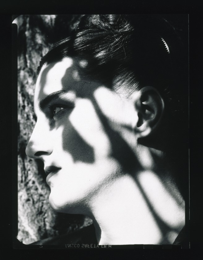 Harry Callahan (American, 1912-1999). <em>Untitled (Eleanor)</em>, ca. 1941. Gelatin silver photograph, image: 4 1/2 x 3 1/2 in. (11.4 x 8.9 cm). Brooklyn Museum, Purchased with funds given by the Horace W. Goldsmith Foundation, Ardian Gill, the Coler Foundation, Harry Kahn, and Mrs. Carl L. Selden, 1995.76.2. © artist or artist's estate (Photo: Brooklyn Museum, 1995.76.2_SL1.jpg)