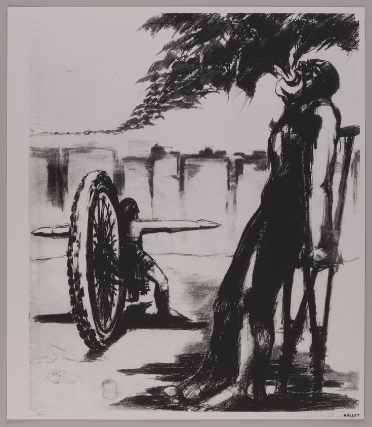 Sebastian Schroder. <em>City Landscape</em>, 1988–1992. Silkscreen, sheet: 23 x 20 in. (58.4 x 50.8 cm). Brooklyn Museum, Emily Winthrop Miles Fund, 1996.188.24. © artist or artist's estate (Photo: Brooklyn Museum, 1996.188.24_PS20.jpg)