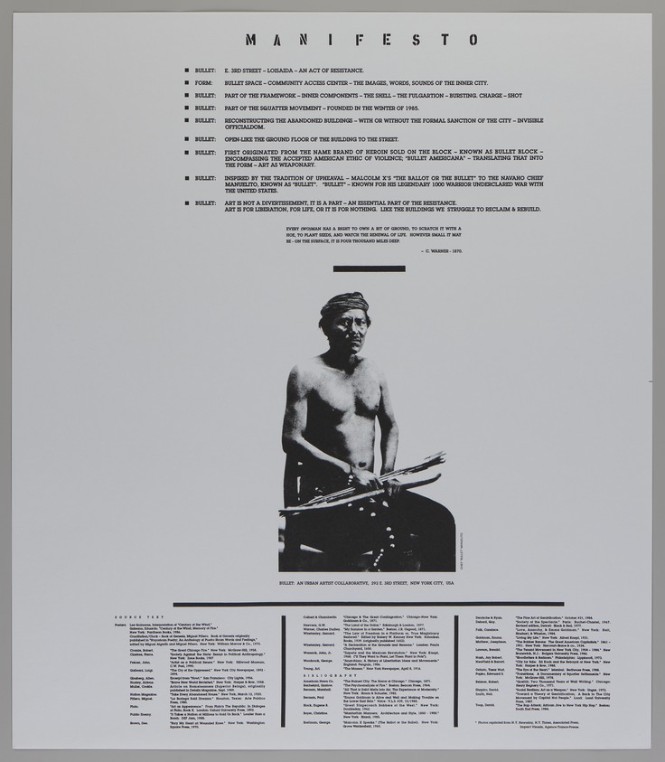 Andrew Castrucci (American, born 1961). <em>Text Page, 1 of 13</em>, 1988–1992. Offset reproduction, Sheet: 23 x 20 in. (58.4 x 50.8 cm). Brooklyn Museum, Emily Winthrop Miles Fund, 1996.188.45. © artist or artist's estate (Photo: Brooklyn Museum, 1996.188.45_recto_PS20.jpg)