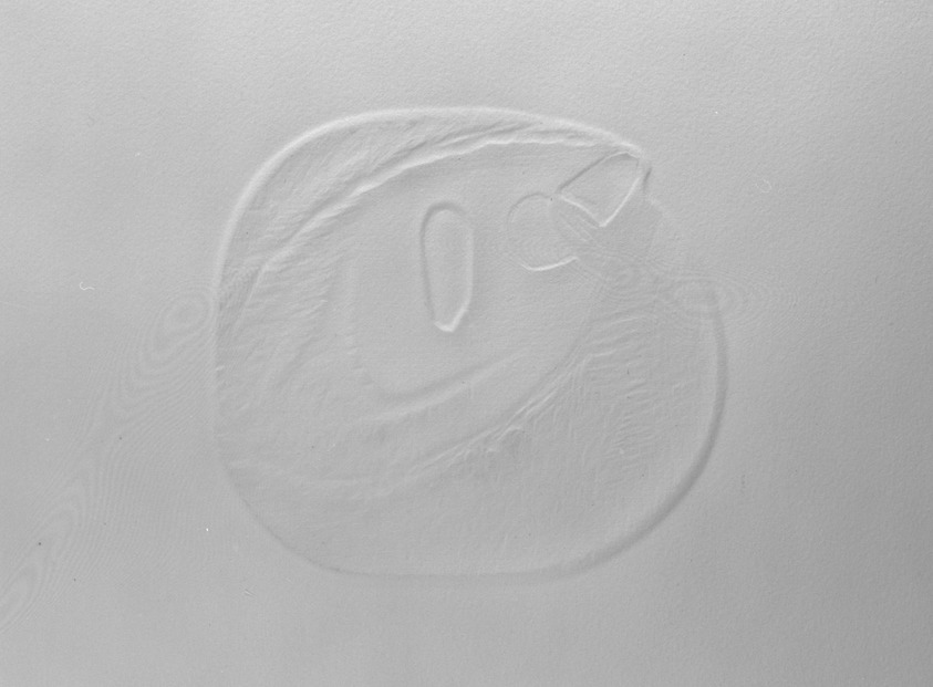 Bernard Childs (American, 1910-1985). <em>The Owl</em>, 1970. Blank-embossed print, Sheet: 9 7/8 x 12 3/4 in. (25.1 x 32.4 cm). Brooklyn Museum, Gift of Judith Childs in honor of Una E. Johnson, 1996.52.2. © artist or artist's estate (Photo: Brooklyn Museum, 1996.52.2_bw.jpg)
