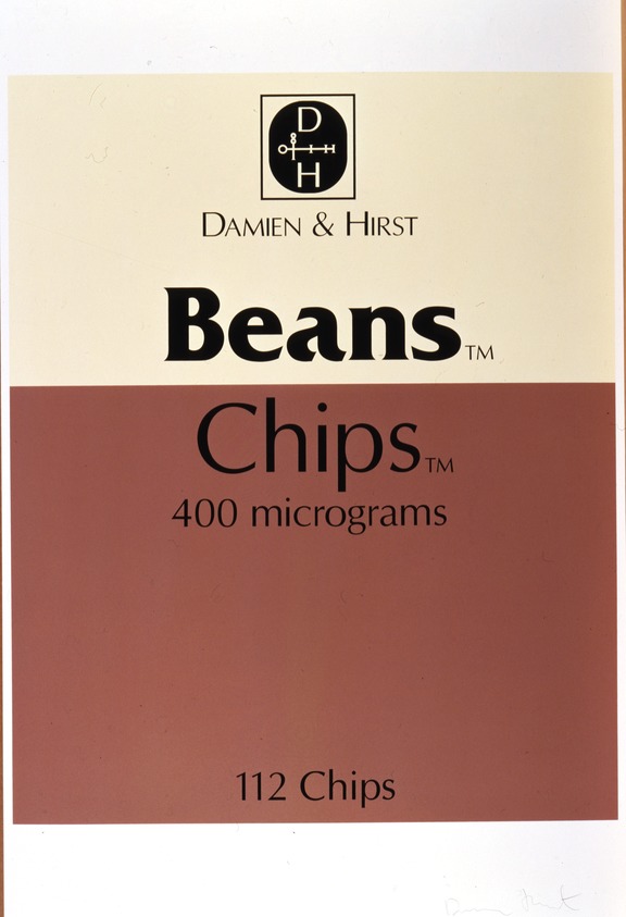 Damien Hirst (British, born 1965). <em>Beans Chips</em>, 1999. Screenprint in 13 parts, 60 1/8 x 39 7/8 in.  (152.7 x 101.3 cm). Brooklyn Museum, Gift of the Prints and Photographs Council, Alfred T. White Fund, Emily Winthrop Miles Fund, and Mary Smith Dorward Fund, 2000.110i. © artist or artist's estate (Photo: Brooklyn Museum, 2000.110i.jpg)