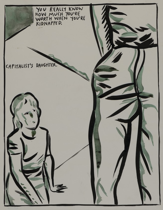 Raymond Pettibon (American, Tuscon, AZ, born 1957). <em>Untitled (YOU REALLY KNOW...)</em>, 1987. Pen and ink on paper, 14 × 11 in. (35.6 × 27.9 cm). Brooklyn Museum, Gift of The Carol and Arthur Goldberg Collection, 2019.30.1. © artist or artist's estate (Photo: Brooklyn Museum, 2019.30.1_PS20.jpg)