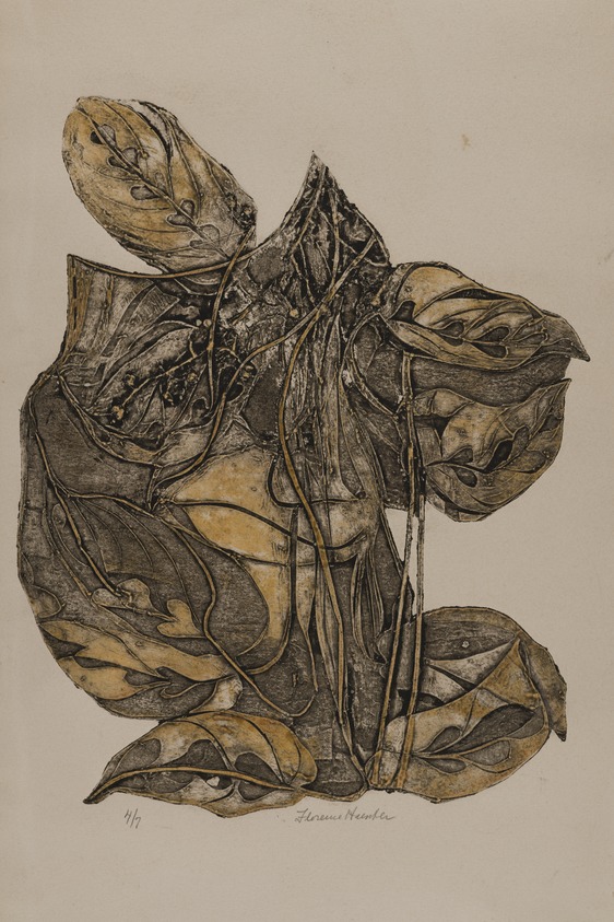 Florence Kent (American, 1915 – 1989). <em>Lithograph</em>, 20th century. Collagraph, 11 × 14 in. (27.9 × 35.6 cm). Brooklyn Museum, Gift of Dan Mausner, 2024.2.6. © artist or artist's estate (Photo: Brooklyn Museum, 2024.2.6_cropped_PS22.jpg)