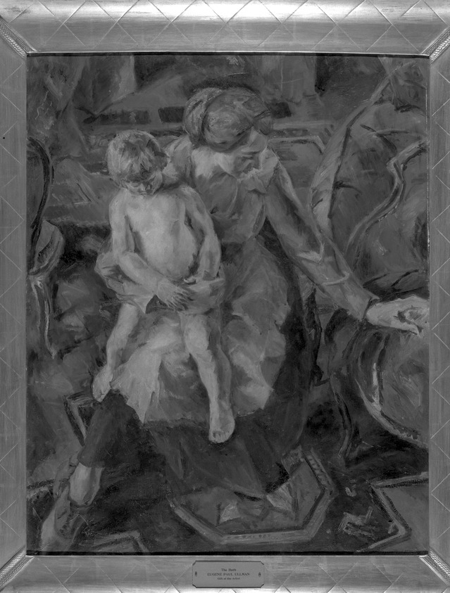Eugene Paul Ullman (American, 1877-1953). <em>The Bath</em>, ca. 1924. Oil on canvas, 32 1/4 x 25 3/4 in. (81.9 x 65.4 cm). Brooklyn Museum, Gift of the Artist, 27.924. © artist or artist's estate (Photo: Brooklyn Museum, 27.924_acetate_bw.jpg)