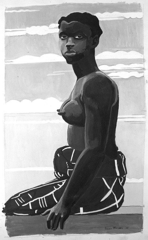 Susan Frazier (American, born 1900). <em>North African Woman</em>, 1929. Gouache, 20 3/16 x 14 5/16 in. (51.2 x 36.4 cm). Brooklyn Museum, John B. Woodward Memorial Fund, 30.17. © artist or artist's estate (Photo: Brooklyn Museum, 30.17_bw.jpg)