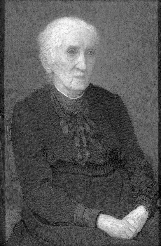 Katherine Smith Myrick (American, active ca. 1907-died ca. 1948). <em>My Mother</em>, ca. 1929. Watercolor on ivory portrait in brass frame under glass, Image (sight): 4 1/4 x 2 3/4 in. (10.8 x 7 cm). Brooklyn Museum, Museum Collection Fund, 31.755. © artist or artist's estate (Photo: Brooklyn Museum, 31.755_bw_SL1.jpg)
