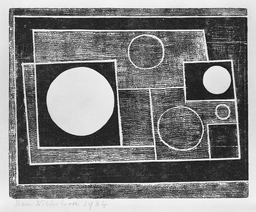 Ben Nicholson (British, 1894-1982). <em>Composition No. 16</em>, 1934. Etching on wove paper, Sheet: 7 13/16 x 11 in. (19.8 x 27.9 cm). Brooklyn Museum, Brooklyn Museum Collection, 39.662.16. © artist or artist's estate (Photo: Brooklyn Museum, 39.662.16_bw.jpg)