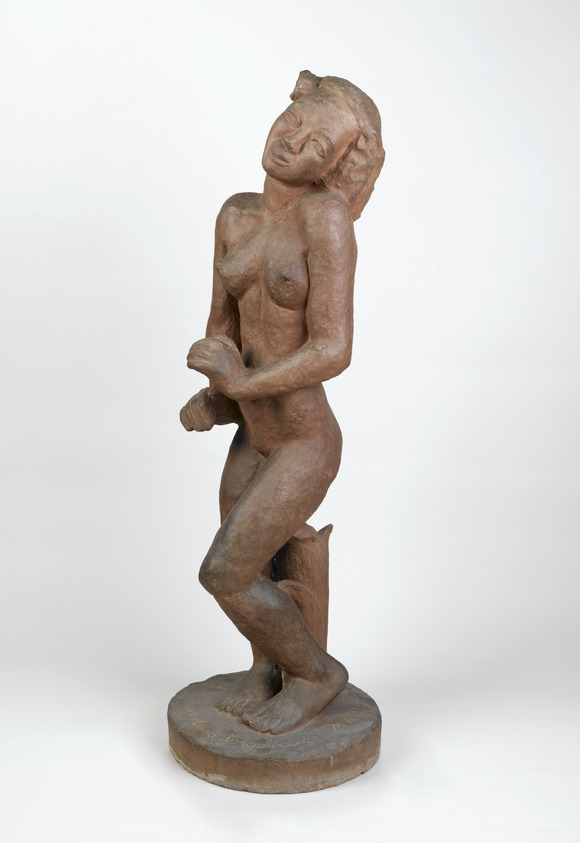                   Maria Martins (Brazilian, 1894-1973). Awakening, ca. 1939-1941. Terra cotta, 43 7/16 x 16 x 14 1/4 in. (110.3 x 40.6 x 36.2 cm). Brooklyn Museum, Purchased with funds given by an anonymous donor, 42.226. © artist or artist's estate (Photo: Brooklyn Museum, 42.226_threequarter_front_right_PS2.jpg)                