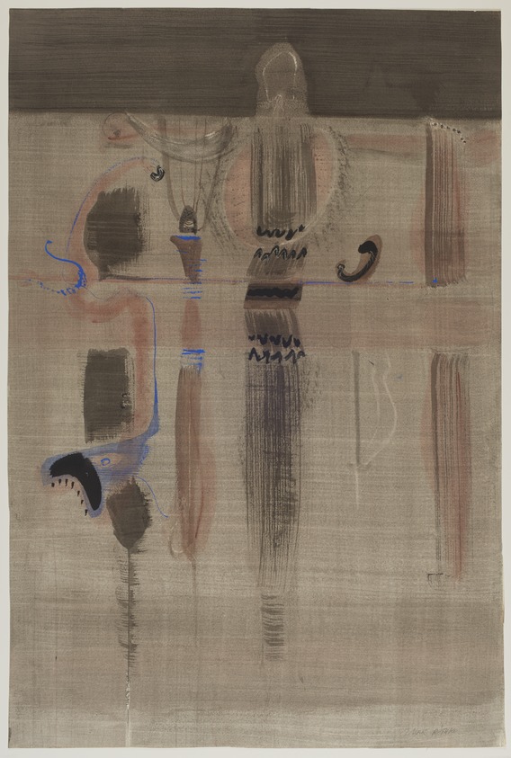 Mark Rothko (American, born Russia, 1903-1970). <em>Vessels of Magic</em>, 1946. Watercolor on paper, 38 3/4 x 25 3/4 in. (98.42 x 65.4 cm). Brooklyn Museum, Museum Collection Fund, 47.106. © artist or artist's estate (Photo: Brooklyn Museum, 47.106_recto_PS11.jpg)