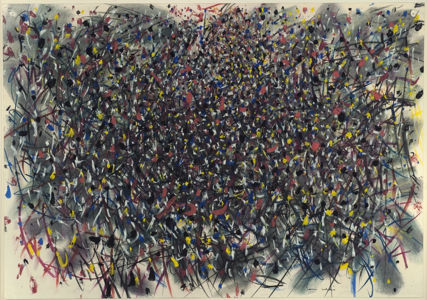 Tancredi Parmeggiani (Italian, 1927-1964). <em>Composition No.1</em>, 1956. Watercolor, sheet: 27 3/4 × 39 1/4 in. (70.5 × 99.7 cm). Brooklyn Museum, Carll H. de Silver Fund and Museum Collection Fund, 57.69. © artist or artist's estate (Photo: Brooklyn Museum, 57.69_PS2.jpg)