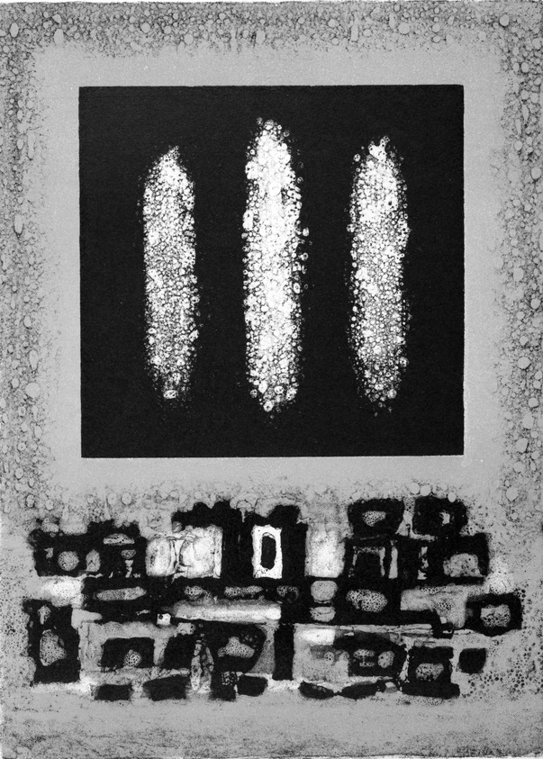 Clinton Adams (American, 1918-2002). <em>Window Series IV</em>, 1960; published 1961. Lithograph on paper, Sheet: 18 1/8 x 15 in. (46 x 38.1 cm). Brooklyn Museum, Dick S. Ramsay Fund, 61.211.4. © artist or artist's estate (Photo: Brooklyn Museum, 61.211.4_bw.jpg)