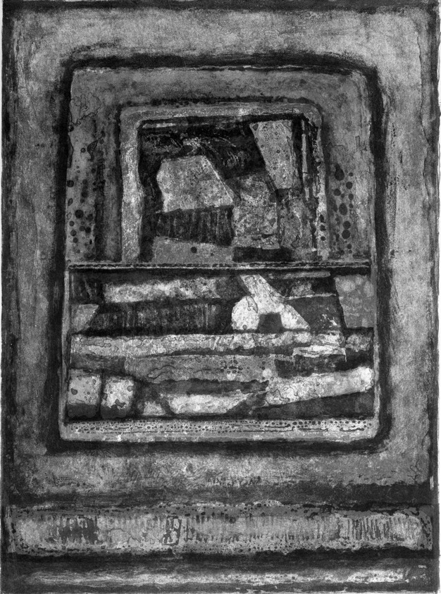 Clinton Adams (American, 1918-2002). <em>Window Series VII</em>, 1960; published 1961. Lithograph on paper, Sheet: 18 1/8 x 15 in. (46 x 38.1 cm). Brooklyn Museum, Dick S. Ramsay Fund, 61.211.8. © artist or artist's estate (Photo: Brooklyn Museum, 61.211.8_bw.jpg)