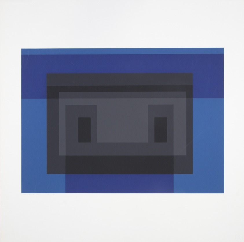 Josef Albers (American, 1888-1976). <em>Variant VII</em>, 1967. Color serigraphs on white wove Rives B.F.K. paper, Sheet: 17 x 17 in. (43.2 x 43.2 cm). Brooklyn Museum, Gift of the artist, 67.184.7. © artist or artist's estate (Photo: Brooklyn Museum, 67.184.7_view1_PS12.jpg)
