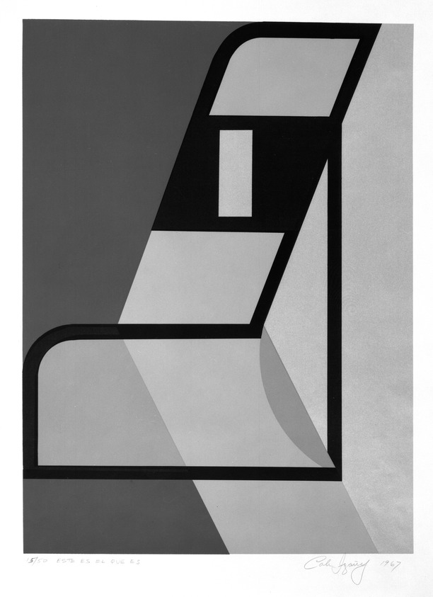 Carlos Irizarry (Puerto Rican, 1938-2017). <em>When the Next Idea Emerges</em>, 1967. Serigraph, 23 1/2 x 18 in. (59.7 x 45.7 cm). Brooklyn Museum, Anonymous gift, 67.90.5. © artist or artist's estate (Photo: Brooklyn Museum, 67.90.5_acetate_bw.jpg)