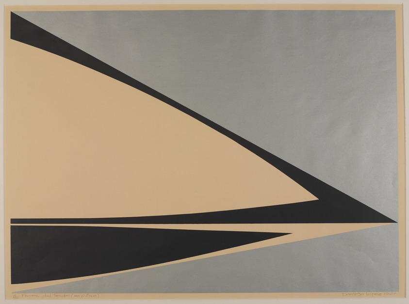 Domingo Lopez (Puerto Rican, born 1942). <em>Phases of the Time (Future)</em>, 1967. Serigraph on paper, image: 18 7/8 x 25 3/4 in. (47.9 x 65.4 cm). Brooklyn Museum, Anonymous gift, 67.90.7. © artist or artist's estate (Photo: Brooklyn Museum, 67.90.7_PS9.jpg)