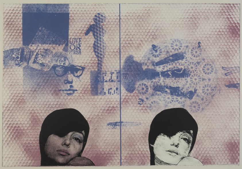 George Miyasaki (American, 1935–2013). <em>A Face to Glow with Every Fashion</em>, 1967. Lithograph on paper, 20 x 29 in. (50.8 x 73.7 cm). Brooklyn Museum, Bristol-Myers Fund, 68.115. © artist or artist's estate (Photo: Brooklyn Museum, 68.115_PS11.jpg)