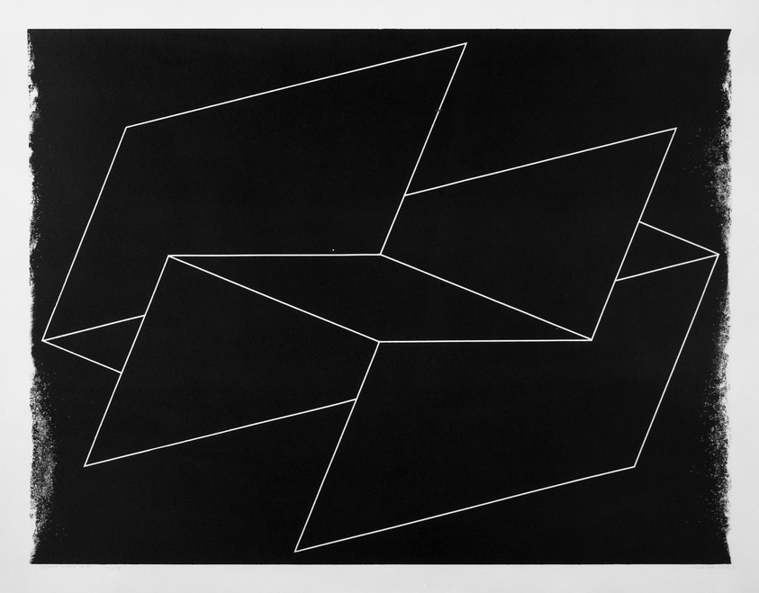 Josef Albers (American, 1888-1976). <em>Interlinear N 32</em>, 1962. Lithograph on wove Rives paper, 19 x 24 3/4 in. (48.3 x 62.9 cm). Brooklyn Museum, Gift of the artist, 68.54.13. © artist or artist's estate (Photo: Brooklyn Museum, 68.54.13_acetate_bw.jpg)