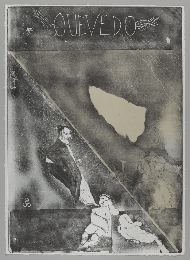 Jose Luis Cuevas (Mexican, 1934-2017). <em>Condicion Humana II (The Human Condition)</em>, 1969. Lithograph, Sheet: 22 3/8 x 16 1/8 in. (56.8 x 41 cm). Brooklyn Museum, A. Augustus Healy Fund and Bristol-Myers Fund, 69.89.4. © artist or artist's estate (Photo: Brooklyn Museum, 69.89.4_PS4.jpg)