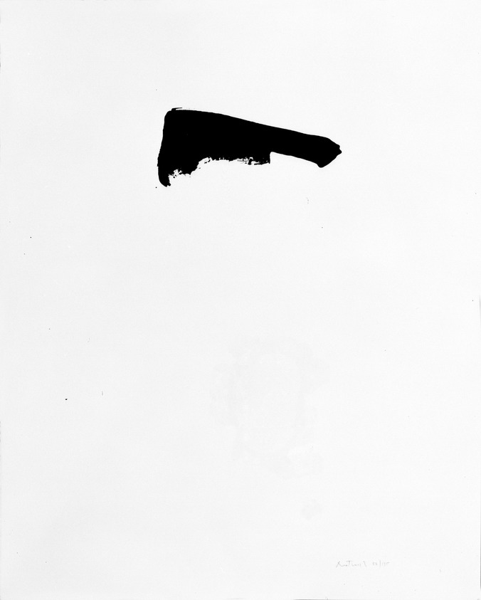 Robert Motherwell (American, 1915-1991). <em>Untitled</em>, 1970. Screen print on paper, sheet: 26 x 21 in. (66 x 53.3 cm). Brooklyn Museum, Bristol-Myers Fund, 71.27.7. © artist or artist's estate (Photo: Brooklyn Museum, 71.27.7_bw.jpg)