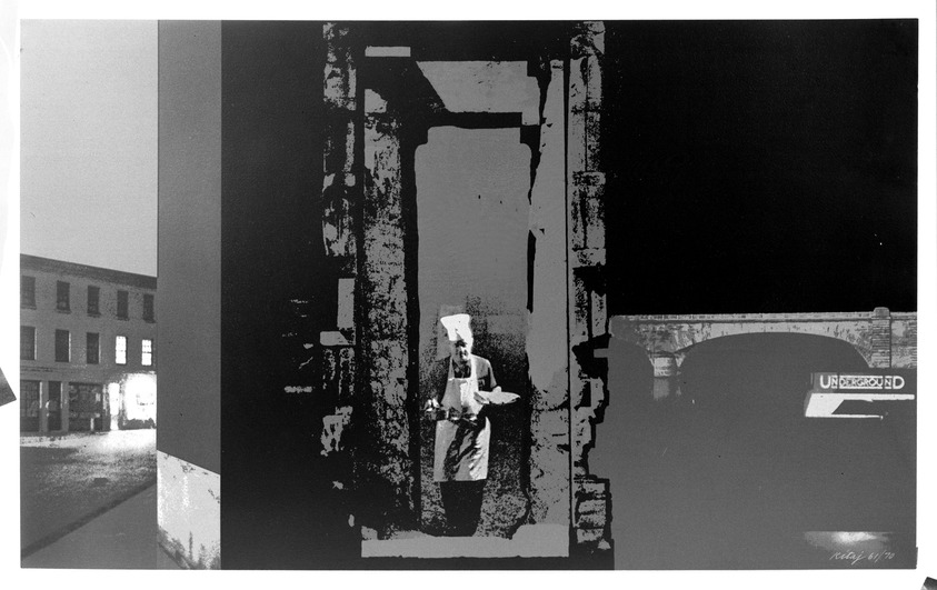 Ronald B. Kitaj (American, 1932 - 2007). <em>Outlying London Districts I</em>, 1971. Screenprint, Sheet: 26 x 42 3/8 in. (66 x 107.6 cm). Brooklyn Museum, National Endowment for the Arts and Bristol-Myers Fund, 72.118. © artist or artist's estate (Photo: Brooklyn Museum, 72.118_bw.jpg)
