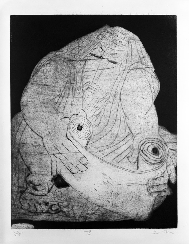 Ben-Zion (Benzion Weinman) (American, 1897-1987). <em>Prophets</em>, ca. 1955. Etchings Brooklyn Museum, Gift of Leon Pomerance, 73.160.4a-t. © artist or artist's estate (Photo: Brooklyn Museum, 73.160.4o_bw.jpg)