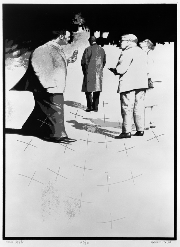 Ben Mahmoud (American, 1935-2009). <em>Image 3 I 34 C</em>, 1974. Screenprint on board, sheet: 24 x 18 1/4 in. (61 x 46.4 cm). Brooklyn Museum, A. Augustus Healy Fund, 74.132.3. © artist or artist's estate (Photo: Brooklyn Museum, 74.132.3_bw.jpg)