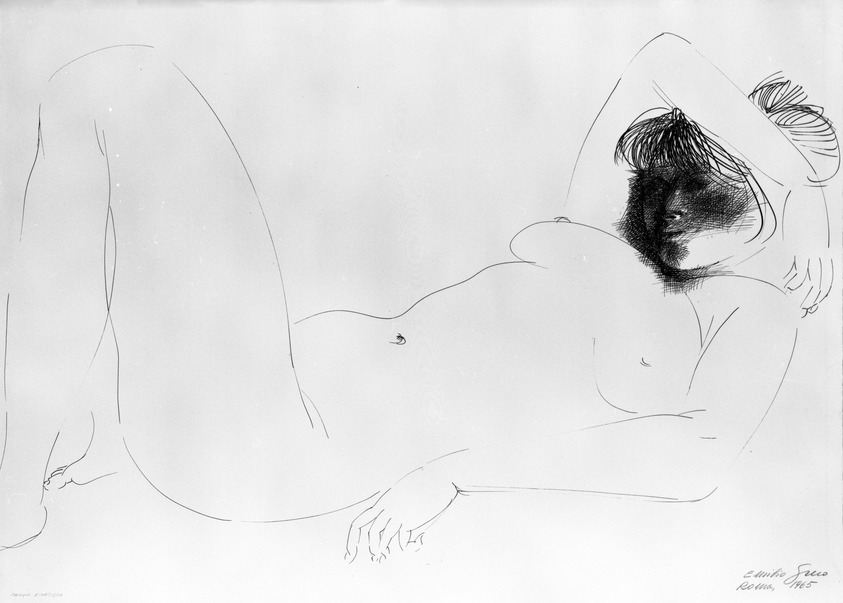 Emilio Greco (Italian, 1913–1995). <em>Untitled</em>, 1965. Etching, 18 3/8 x 25 5/8 in. (46.7 x 65.1 cm). Brooklyn Museum, Gift of Mr. and Mrs. Samuel Dorsky, 74.178.21. © artist or artist's estate (Photo: Brooklyn Museum, 74.178.21_bw.jpg)