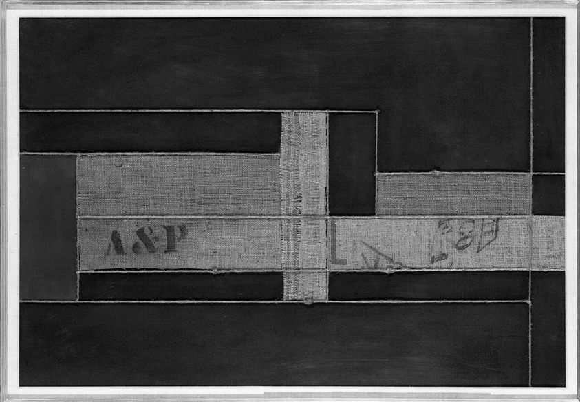 Stephen Edlich (American, 1944-1989). <em>Chord Suite No. 133</em>, 1976. Acrylic, sacking and jute on linen, frame: 44 x 30 in. (111.8 x 76.2 cm). Brooklyn Museum, John B. Woodward Memorial Fund, 76.14. © artist or artist's estate (Photo: Brooklyn Museum, 76.14_bw_IMLS.jpg)