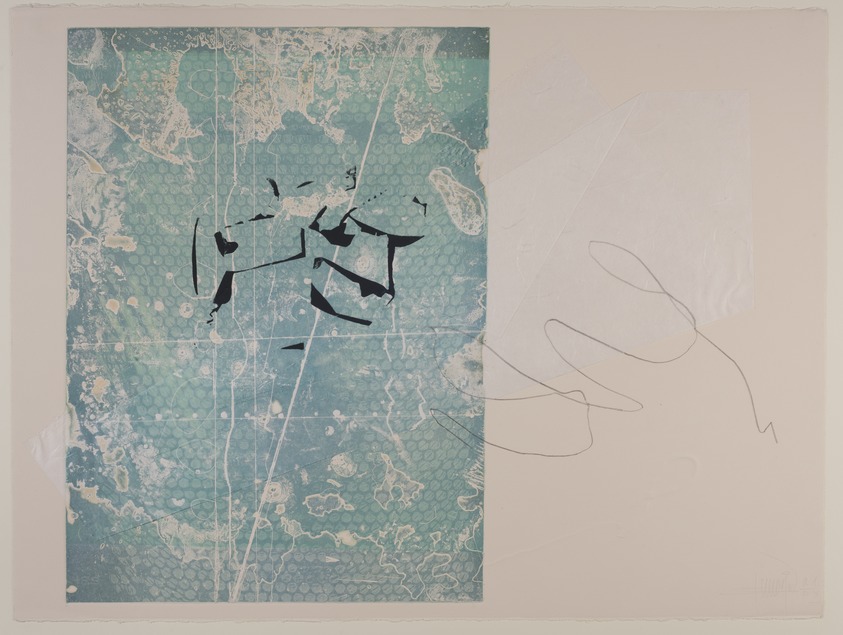 Bimal Banerjee (American, born India, 1939). <em>Illuminate Imagination</em>, 1976. Origami collage, etching, engraving, embossing, serigraph, pencil-stencil, 22 x 30 in. Brooklyn Museum, Gift of the artist, 77.104. © artist or artist's estate (Photo: Brooklyn Museum, 77.104_PS11.jpg)