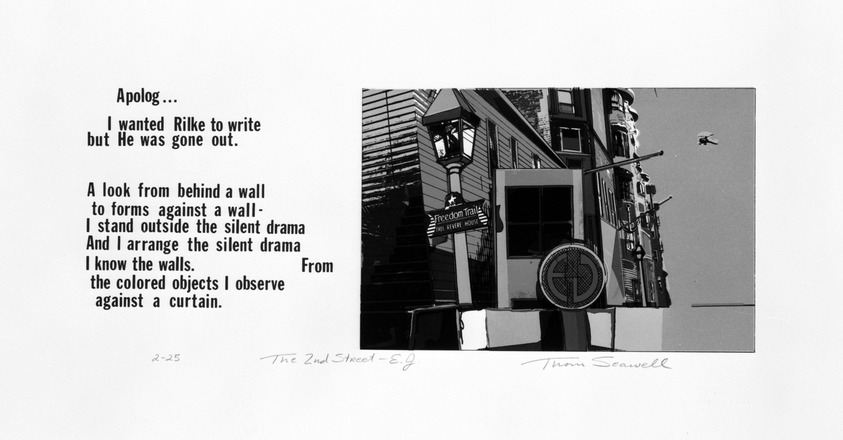 Thomas Seawell (American, born 1936). <em>The 2nd Street - E.J.</em>, 1975. Serigraph on paper, sheet: 9 5/8 x 18 3/16 in. (24.4 x 46.2 cm). Brooklyn Museum, Designated Purchase Fund, 77.24.3. © artist or artist's estate (Photo: Brooklyn Museum, 77.24.3_bw.jpg)