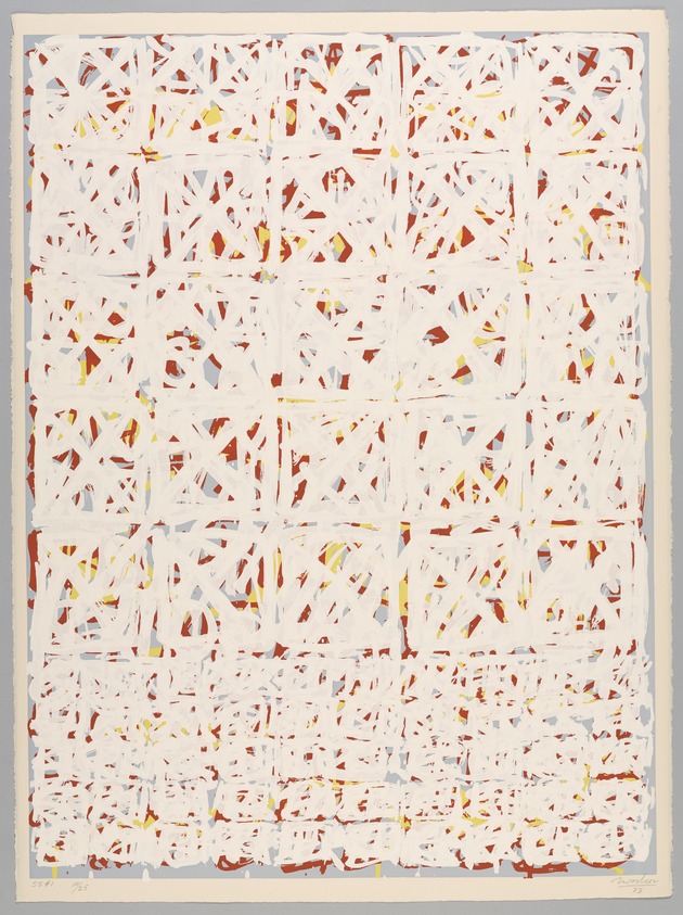 Jack Tworkov (American, born Poland, 1900-1982). <em>SS #1</em>, 1973. Screenprint on paper, sheet: 30 1/8 x 22 1/4 in. (76.5 x 56.5 cm). Brooklyn Museum, Gift of the Storm King Art Center, 78.162.56. © artist or artist's estate (Photo: Brooklyn Museum, 78.162.56_PS9.jpg)