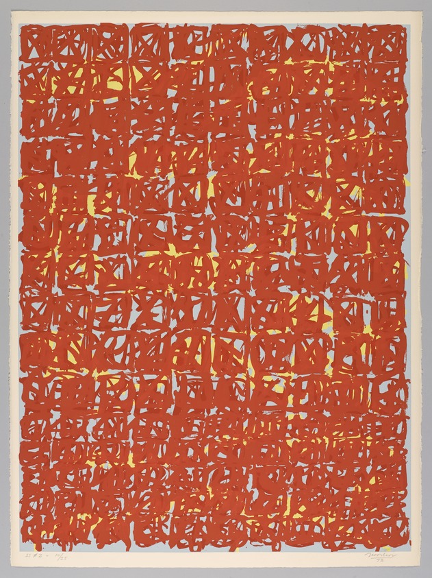Jack Tworkov (American, born Poland, 1900–1982). <em>SS #2</em>, 1973. Screenprint on paper, sheet: 30 1/8 x 22 1/4 in. (76.5 x 56.5 cm). Brooklyn Museum, Gift of the Storm King Art Center, 78.162.57. © artist or artist's estate (Photo: Brooklyn Museum, 78.162.57_PS9.jpg)