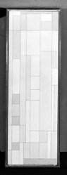 Ilya Bolotowsky (American, born Russia, 1907-1981). <em>Opalescent Vertical</em>, 1955. Oil on canvas, 34 x 11 in. (86.4 x 27.9 cm). Brooklyn Museum, Gift of Mr. and Mrs. Warren Brandt, 78.265. © artist or artist's estate (Photo: Brooklyn Museum, 78.265_bw.jpg)