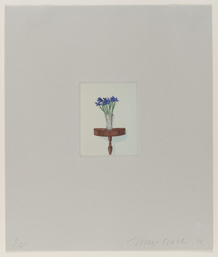 Mark Stock (American, born Germany, 1951-2014). <em>Flowers</em>, 1978. Lithograph on paper, sheet: 12 7/8 x 11 in. (32.7 x 27.9 cm). Brooklyn Museum, Designated Purchase Fund, 80.58.2. © artist or artist's estate (Photo: Brooklyn Museum, 80.58.2_overall_PS4.jpg)