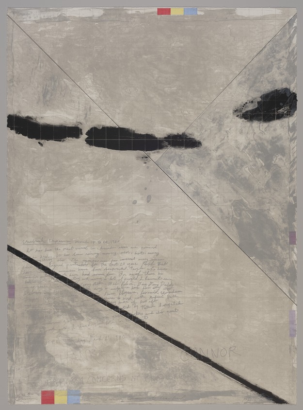 George Miyasaki (American, 1935-2013). <em>Primary Concerns at Cranbrook</em>, 1980. Lithograph on paper, 30 1/8 x 22 1/8 in. (76.5 x 56.2 cm). Brooklyn Museum, Gift of Connor Everts, 81.17.10. © artist or artist's estate (Photo: Brooklyn Museum, 81.17.10_PS11.jpg)