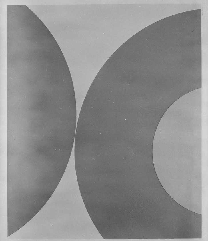 Nassos Daphnis (American, born Greece, 1914-2010). <em>Untitled, 1 from a Suite of 3</em>, 1980. Screenprint, Sheet: 32 15/16 x 38 3/16 in. (83.6 x 97 cm). Brooklyn Museum, Gift of Irwin Shubert, 81.243.12.2. © artist or artist's estate (Photo: Brooklyn Museum, 81.243.12.2_bw.jpg)