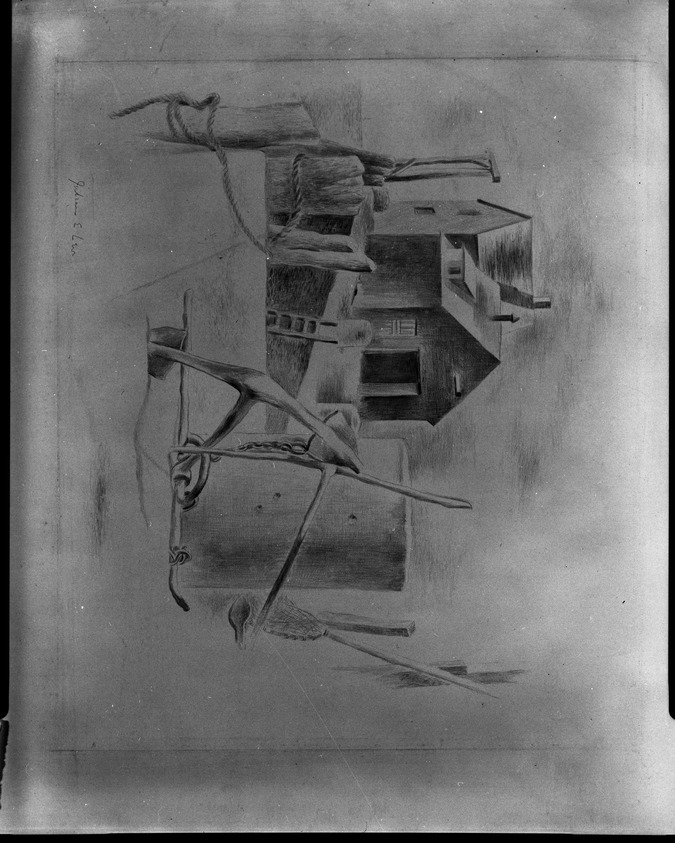 Julian Edwin Levi (American, 1900-1982). <em>Rockport</em>, n.d. Silverpoint on paperboard, sheet: 11 x 13 9/16 in. (27.9 x 34.4 cm). Brooklyn Museum, Gift of Mr. and Mrs. Sid Feinberg, 82.198.4. © artist or artist's estate (Photo: Brooklyn Museum, 82.198.4_bw.jpg)