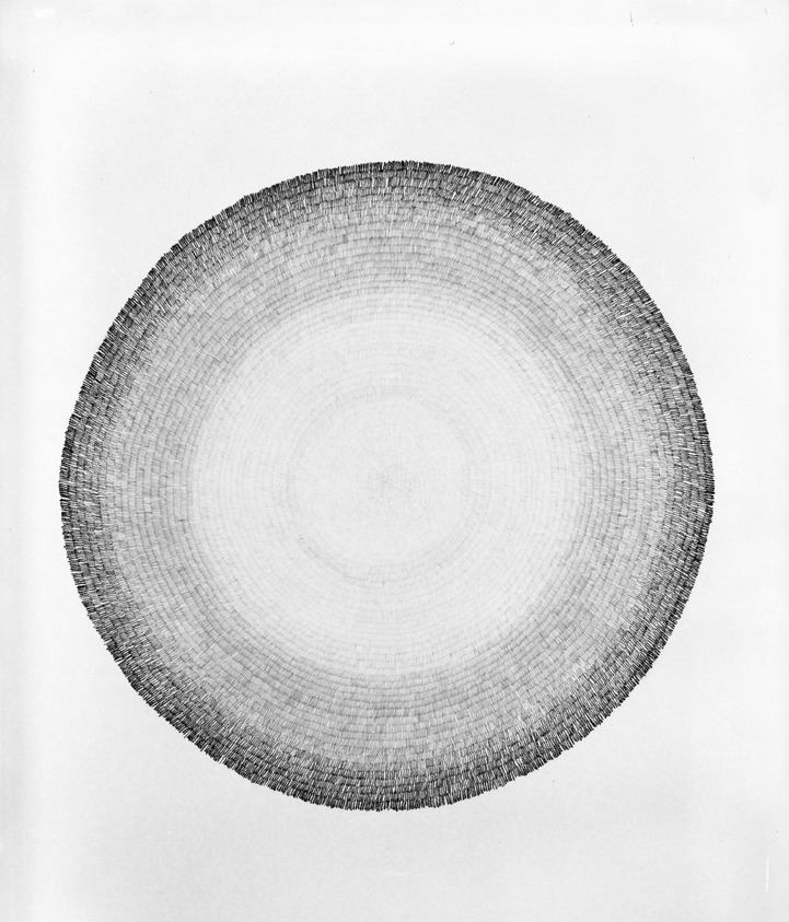 Burton Alan Siegel (American, born 1944). <em>Circle Series 3</em>, 1982. Graphite on paper, image: 25 3/8 x 25 3/4 in. (64.5 x 65.4 cm). Brooklyn Museum, Gift of the artist, 82.43. © artist or artist's estate (Photo: Brooklyn Museum, 82.43_bw.jpg)