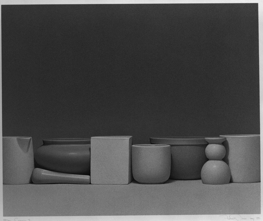 Richard Davis (American, born 1947). <em>Ceramics II</em>, 1981. Serigraph Brooklyn Museum, Caroline A.L. Pratt Fund, 82.99. © artist or artist's estate (Photo: Brooklyn Museum, 82.99_bw.jpg)