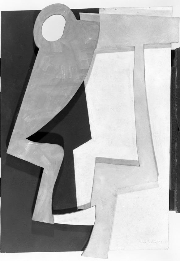 Hans Richter (1888-1976). <em>Untitled</em>, 1917 (reconstructed by artist in 1969). Wood, pigment, 37 x 27 in. (94 x 68.6 cm). Brooklyn Museum, Gift of Cleve and Francine Gray, 84.297. © artist or artist's estate (Photo: Brooklyn Museum, 84.297_bw.jpg)