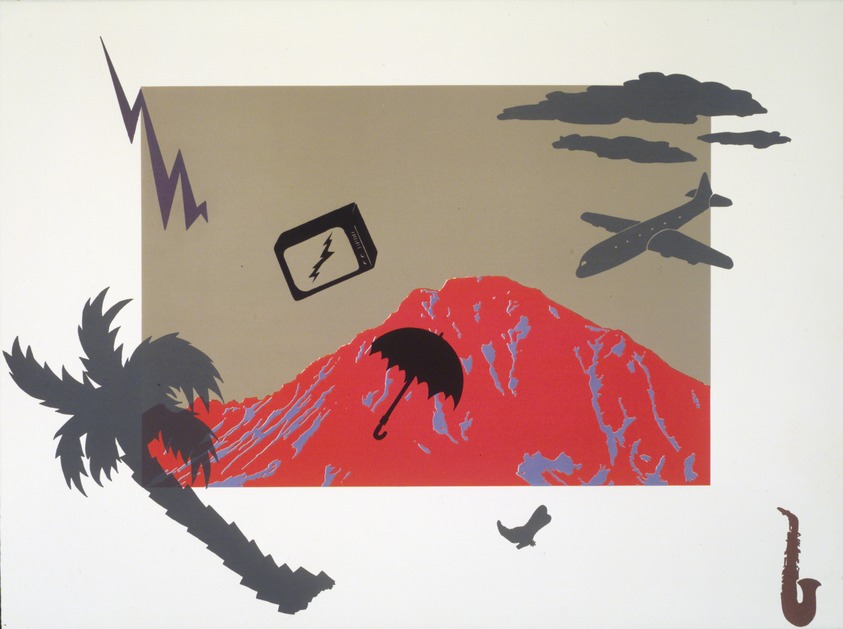 Laurie Anderson (American, born 1947). <em>Mt. Daly/US IV</em>, 1982. Lithograph on paper, 22 x 30 in. (55.9 x 76.2 cm). Brooklyn Museum, Designated Purchase Fund, 84.54. © artist or artist's estate (Photo: Brooklyn Museum, 84.54_transpc001.jpg)